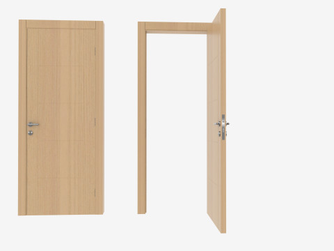 Oak Wooden door 3D 모델