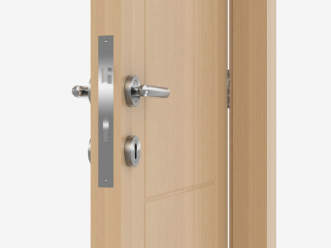 Oak Wooden door 3D 모델