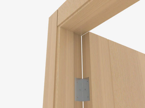 Oak Wooden door 3D Model