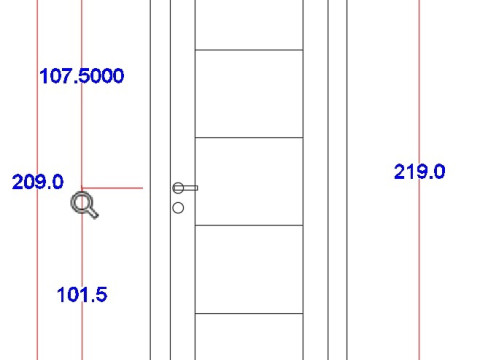 Oak Wooden door 3D 모델
