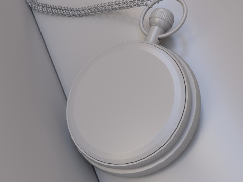 Victorian-style pocket watch Model 3D