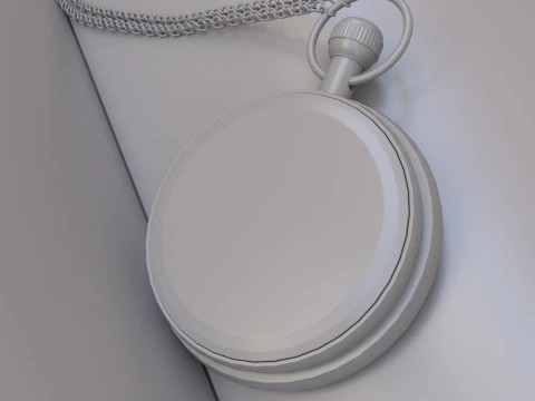 Victorian-style pocket watch 3D Model