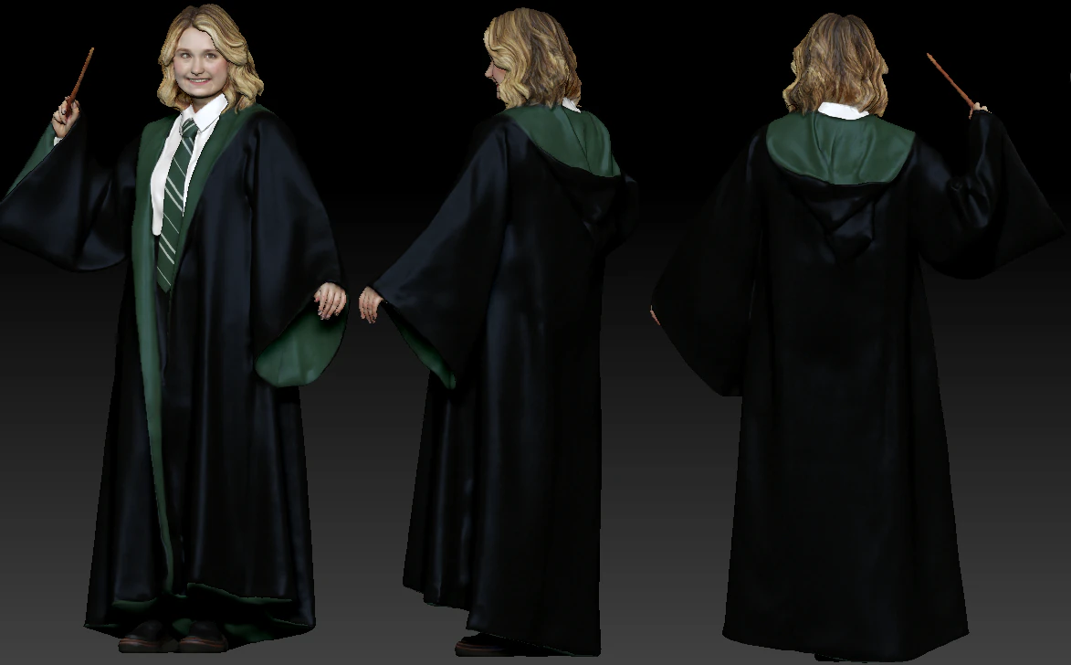 Character from the film Harry Potter 3D Print Model .c4d .max .obj .3ds .fbx .stl .blend 