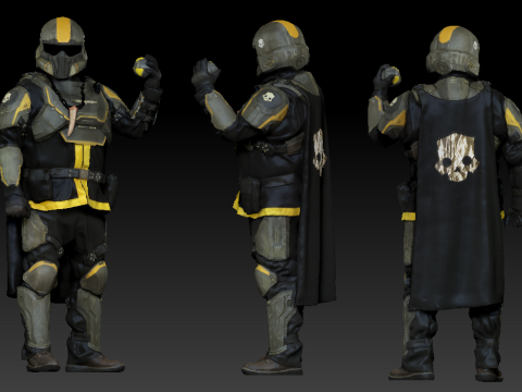 Helldivers2 3D 프린트 모델