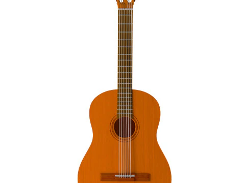 Gitar Klasik Model 3D