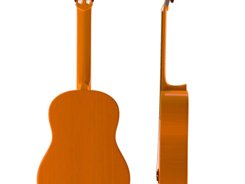 Classical Guitar 3D Model