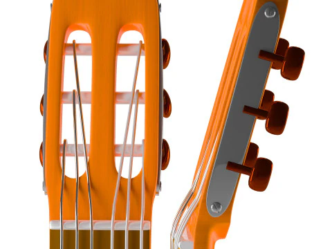 Classical Guitar 3D Model