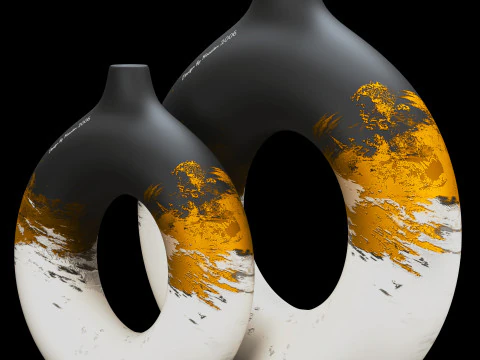 장식용 냄비 3D 모델