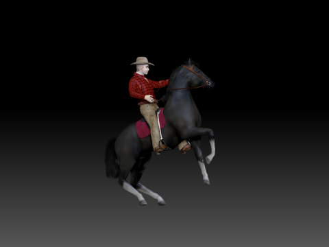 Young cowboy Modello 3D