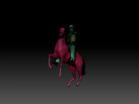 Young cowboy 3D Model