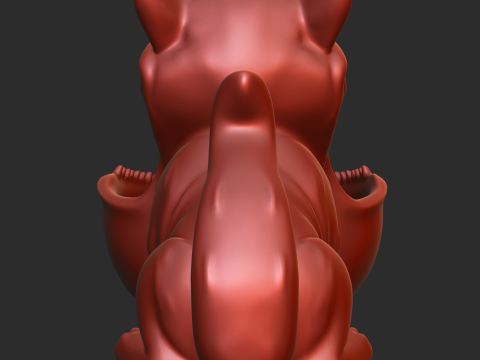Big Mouthed Cat Key Bowl 3D Druckmodell