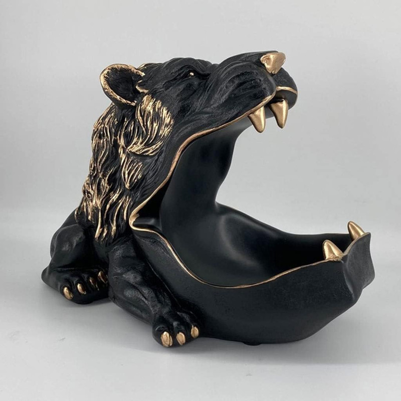 Lion Head Key Bowl 3D Druckmodell .c4d .max .obj .3ds .fbx .stl .blend