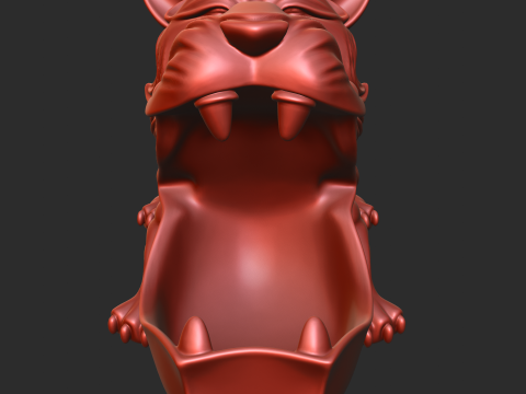 Lion Head Key Bowl 3D Druckmodell