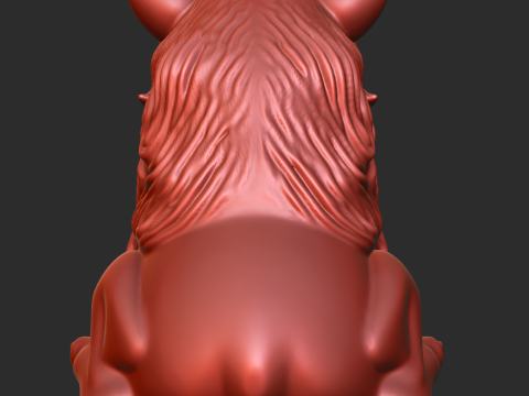 Lion Head Key Bowl 3D Druckmodell