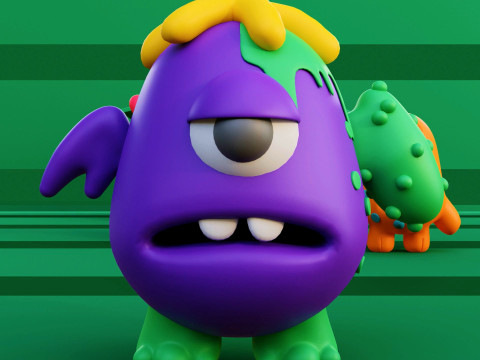 Blob Buddies Collection 3D Принт Модель