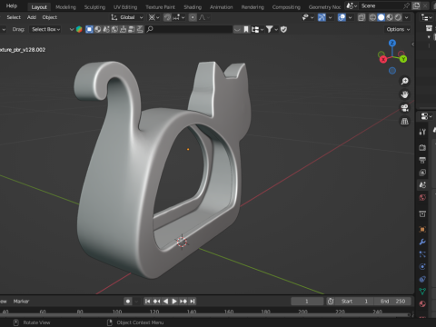 Cat-Shaped Organizer 3D Druckmodell