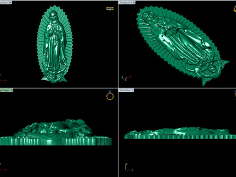 Our Lady of Guadalupe Religious Jewelry STL 3DM Model 3D
