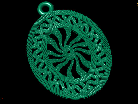 Pendant Bundle Set of 3 Geometric Jewelry Designs STL 3DM 3D मॉडल
