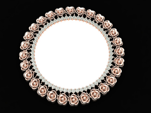Gemstone Pendant Elegant Jewelry Design STL 3DM 3D Модель