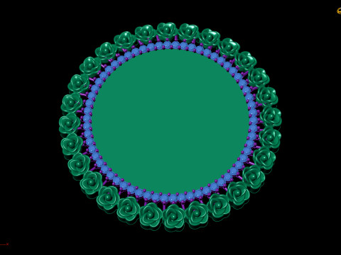 Gemstone Pendant Elegant Jewelry Design STL 3DM 3D Модель