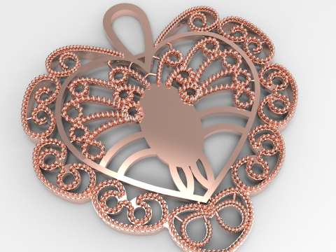 Customizable Plain Pendant Modèle 3D