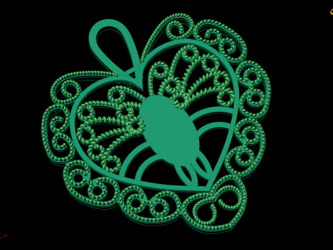 Customizable Plain Pendant Modèle 3D