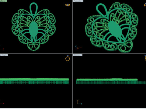 Customizable Plain Pendant Modèle 3D