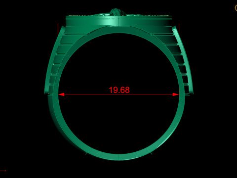 Gents Ring and Jesus Figure 3D 模型