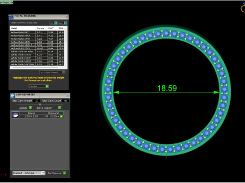 Gemstone Band 3D Model