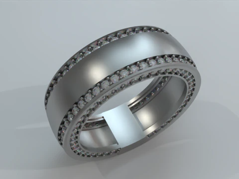 Gemstone Band 2 3D Print Model