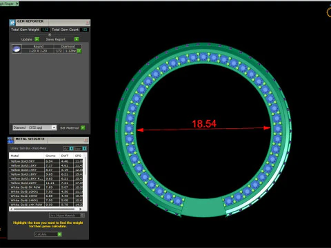 Gemstone Band 2 3D Print Model