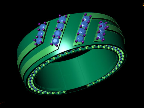 Gemstone Band 4 3D Модель