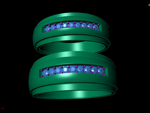 Couple Rings 3D Модель