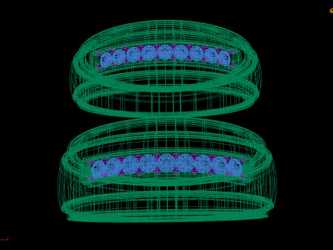 Couple Rings 3D Print Model