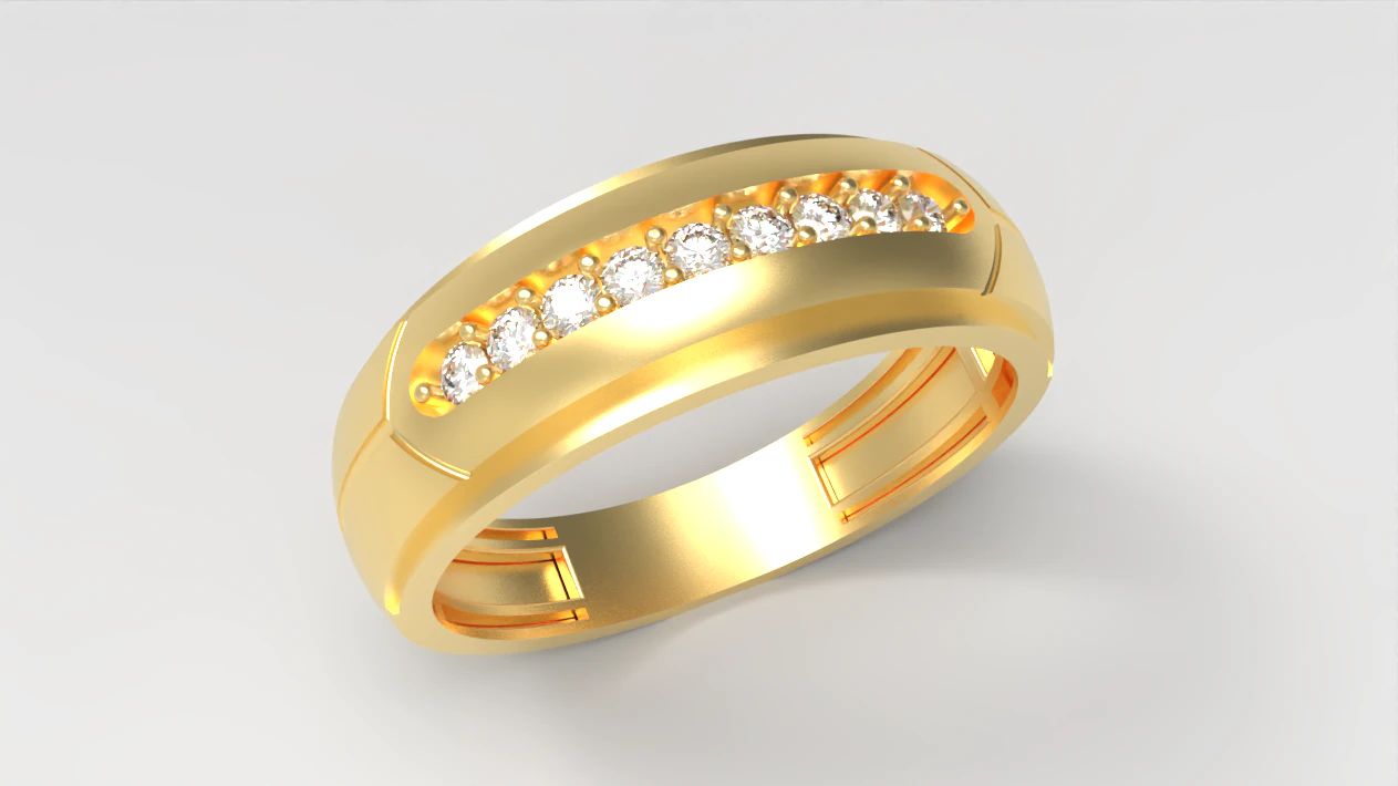 Modern Sleek Band 3D Print Model .c4d .max .obj .3ds .fbx .stl .blend 