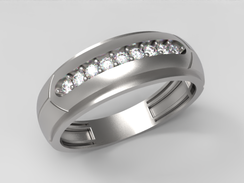 Modern Sleek Band Modello 3D