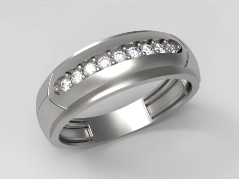 Modern Sleek Band 3D Print Model