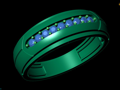 Modern Sleek Band Modello 3D