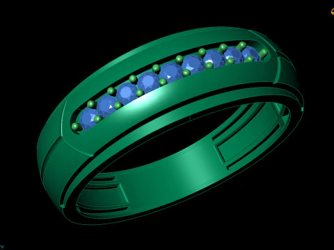 Modern Sleek Band 3D Print Model