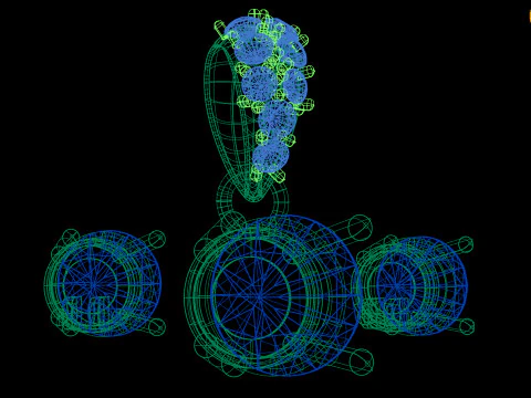 ラウンドストーンペンダントトップ 3Dプリントモデル