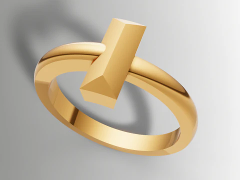 File Cincin Gaya Tiffany T CAD 3DM STL Model Cetak 3D