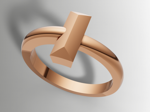 Plik CAD 3DM STL pierścionka w stylu Tiffany T Model do druku 3D