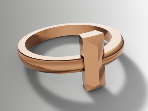 Plik CAD 3DM STL pierścionka w stylu Tiffany T Model do druku 3D