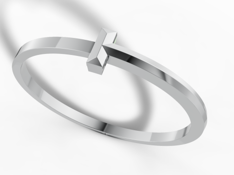Tiffany T Style Bangle Armband STL 3Dm CAD-bestand 3D printmodel