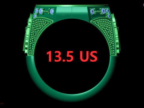 Кольцо Святого Бенедикта, религиозная медаль, мужские украшения 3D Принт Модель