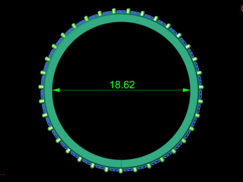 Chave grega Meander Eternity Ring Bold Statement Band STL CAD File para impressão Modelo de Impressão 3D