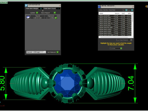 Archivo CAD STL de anillo solitario moderno para impresión 3D Modelo de impresión 3D