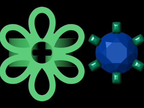 Fichier CAO STL de veste de boucle d'oreille pour l'impression Modèles 3D en vedette