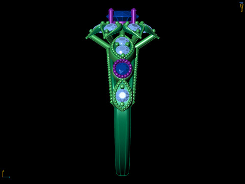 Floral Cluster Ring Vintage Beaded Shank CAD for Printing 3D Print Model