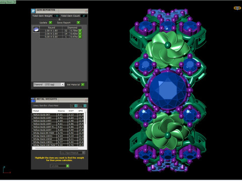 CAD per fiori scolpiti ad anello a grappolo floreale per la stampa Modello di stampa 3D